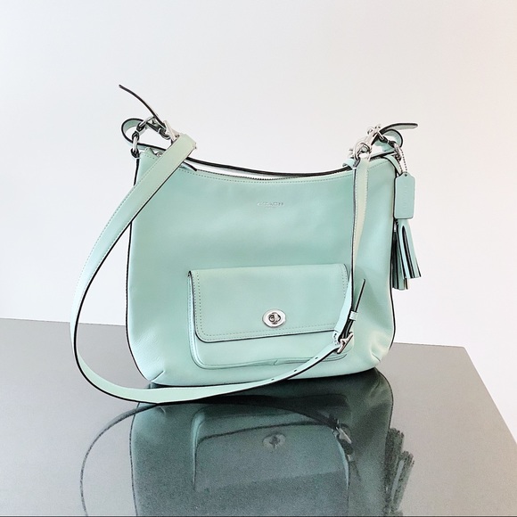 Coach Handbags - Mint Green Coach legacy hobo crossbody